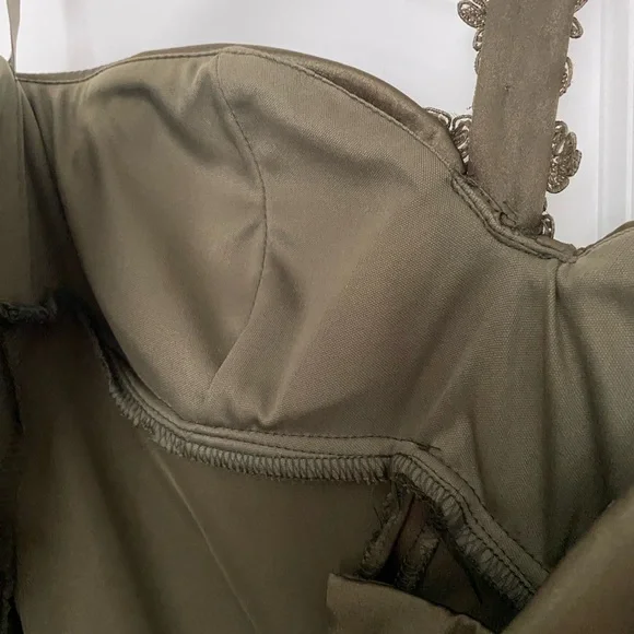 Cache Olive Green Prom Dress - Picture 8 of 11